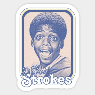 Diff'rent Strokes  // Retro 80s Aesthetic Fan Design Sticker